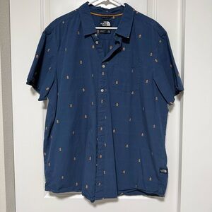 The North Face Shirt Short Sleeve Cotton Button Down Shirt Mens XXL